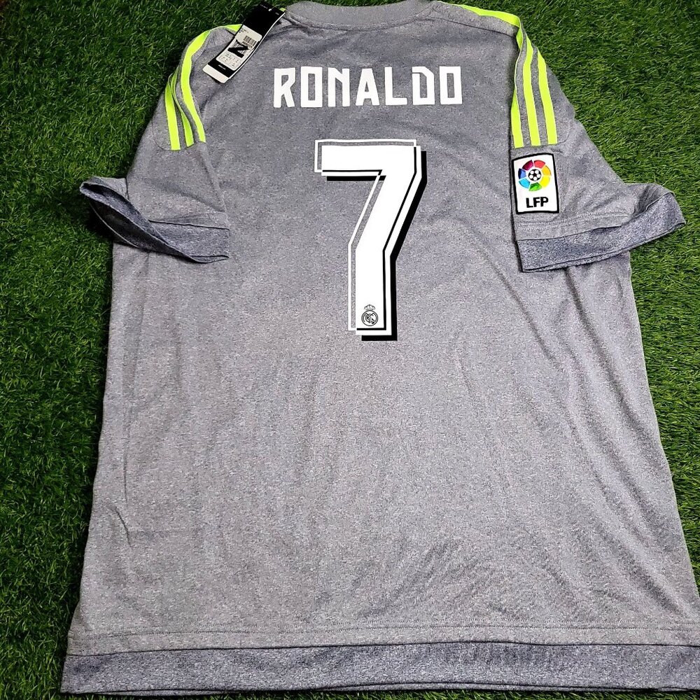 Cristiano Ronaldo Real Madrid 2015 2016 Away Soccer Jersey Shirt BNWT XL